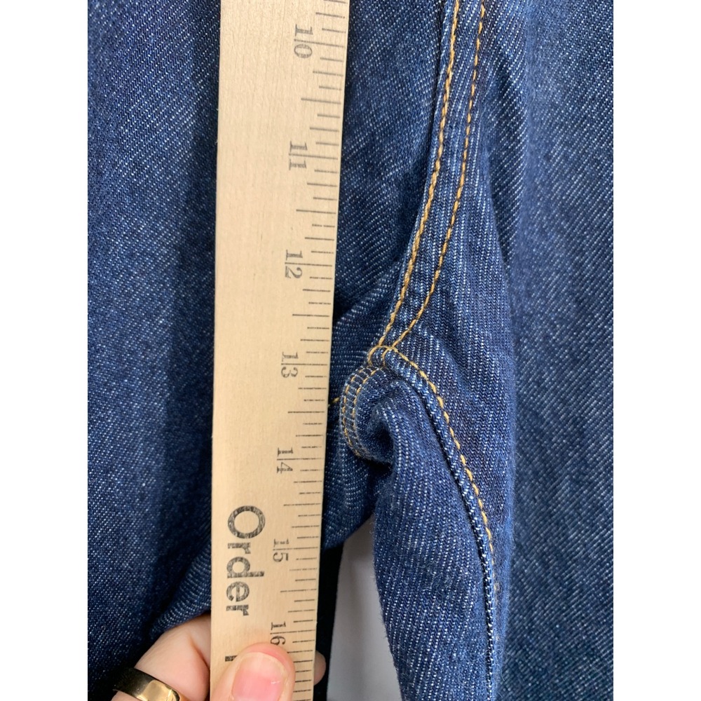 Levis Cinch Baggy Jeans Women 28 Blue Wide Leg Dark Wash Cotton Denim Pants NEW - Picture 7 of 10